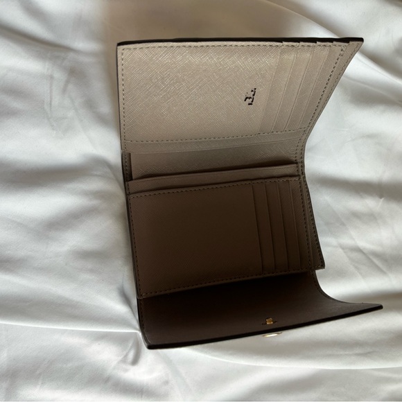Tory Burch Taupe Leather Wallet - Picture 4 of 13